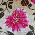 Tecido de capa de sofá africano de veludo de poliéster estampado com flores